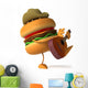 Hamburger and Guitar Wall Decal