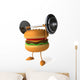 Strong Hamburger Wall Decal