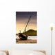 Boat On Beach At Low Tide Wall Mural