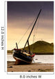 Boat On Beach At Low Tide Wall Mural