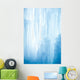 A frozen waterfall with ice in a blue and white color in winter Wall Mural