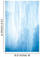 A frozen waterfall with ice in a blue and white color in winter Wall Mural