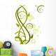 Green floral background Wall Decal