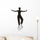 silhouette of girl Wall Decal