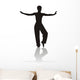 silhouette of girl Wall Decal
