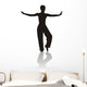 silhouette of girl Wall Decal