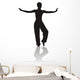 silhouette of girl Wall Decal