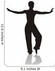 silhouette of girl Wall Decal