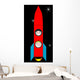 Happy Kids in Space Wall Mural