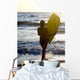 Woman On Beach Carrying Bodyboard Wall Mural