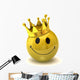 happy smiley with crown Wall Decal
