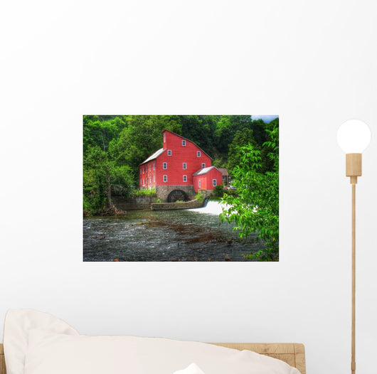 Historic Red Mill Clinton Wall Decal