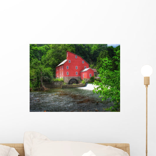 Historic Red Mill Clinton Wall Decal