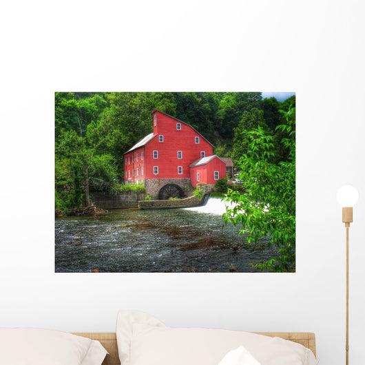 Historic Red Mill Clinton Wall Decal