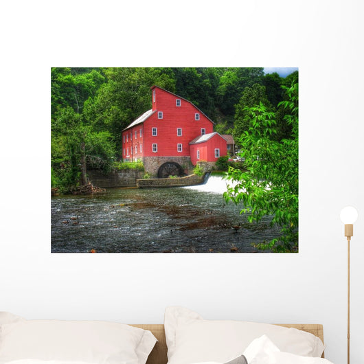 Historic Red Mill Clinton Wall Decal