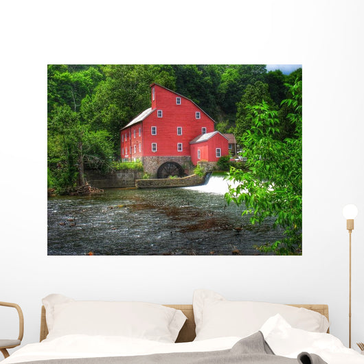 Historic Red Mill Clinton Wall Decal