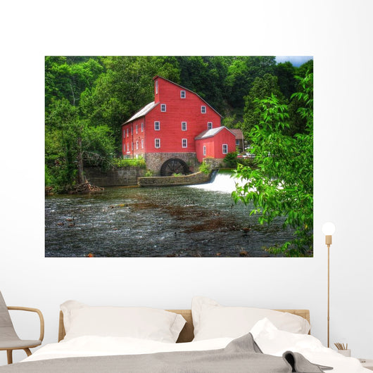 Historic Red Mill Clinton Wall Decal