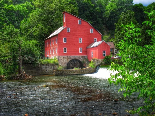 Historic Red Mill Clinton Wall Decal