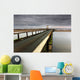 A Road Going Over Water Towards A Beach Wall Mural