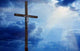 Wooden Cross Sky Wall Decal