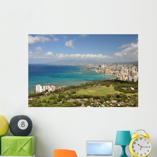 Honolulu 1 Diamond Head Wall Decal