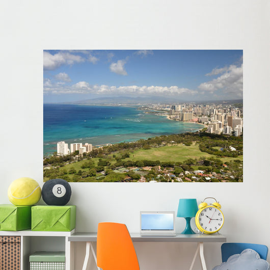Honolulu 1 Diamond Head Wall Decal