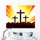 Crosses Hill with Radiant Wall Mural