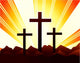 Crosses Hill with Radiant Wall Mural