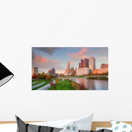 Downtown Columbus Ohio Skyline Wall Decal