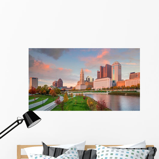 Downtown Columbus Ohio Skyline Wall Decal