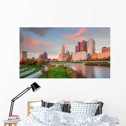 Downtown Columbus Ohio Skyline Wall Decal