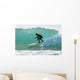 Surfer Catching A Wave Wall Mural