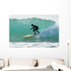 Surfer Catching A Wave Wall Mural