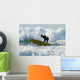 Surfer Catching A Wave Wall Mural
