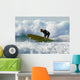 Surfer Catching A Wave Wall Mural