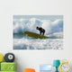 Surfer Catching A Wave Wall Mural
