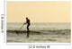 Surfer Steering Into Shore At Dusk Wall Mural
