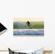Surfer Catching A Wave Wall Mural