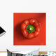 High Angle View Of Red Pepper Wall Mural