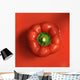High Angle View Of Red Pepper Wall Mural
