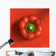 High Angle View Of Red Pepper Wall Mural