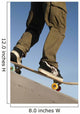 Low Angle View Of Young Male Skateboarder Wall Mural