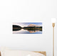 A Scenic Shot Of A Mountainside And Small Bridge Wall Mural
