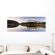 A Scenic Shot Of A Mountainside And Small Bridge Wall Mural