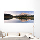 A Scenic Shot Of A Mountainside And Small Bridge Wall Mural