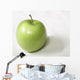 Close-Up Of Green Apple Wall Mural