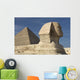 The Sphinx With The Pyramid In Background Wall Mural
