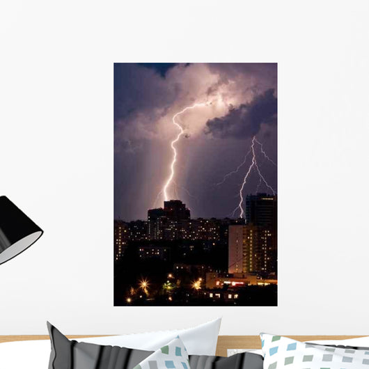 Night Lightning Wall Decal