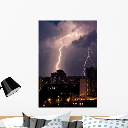 Night Lightning Wall Decal