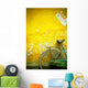 A Bike Leaning Against A Wall Wall Mural